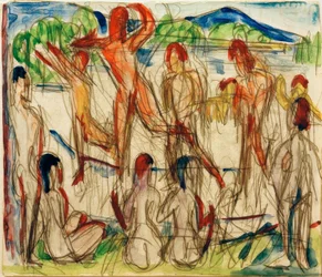 Bathers at the Lake